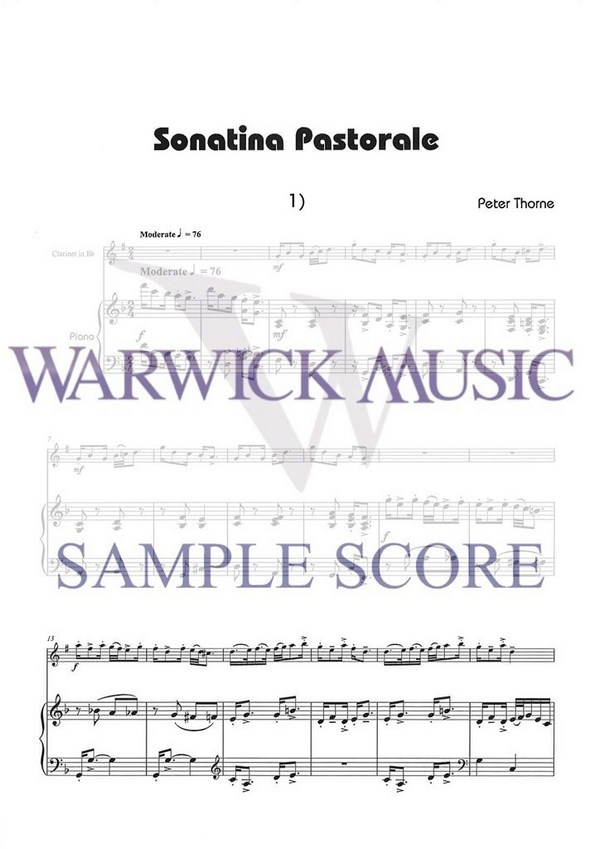Peter Thorne, Sonatina Pastorale