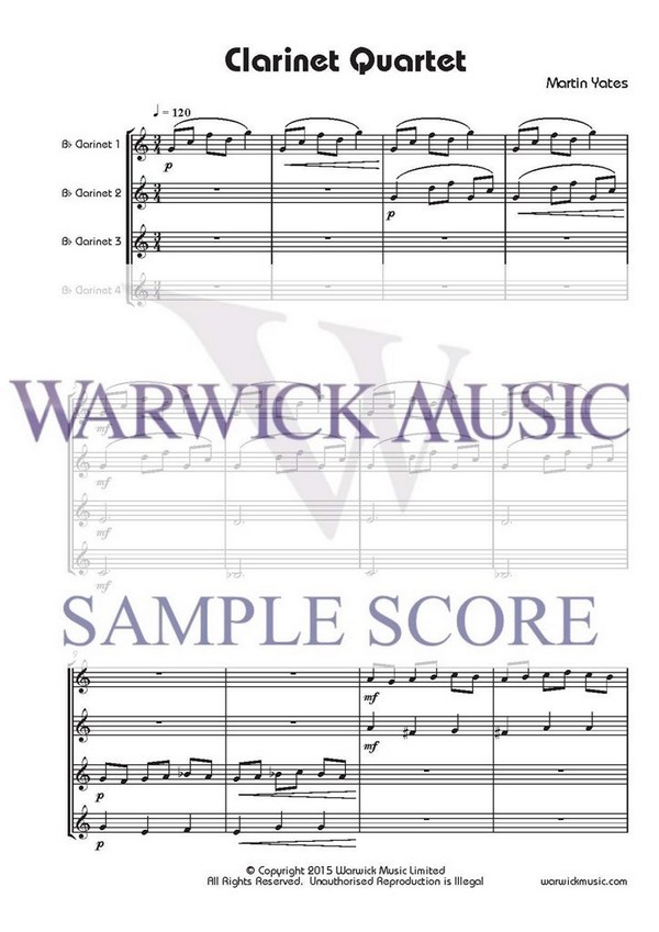 Martin Yates, Clarinet Quartet