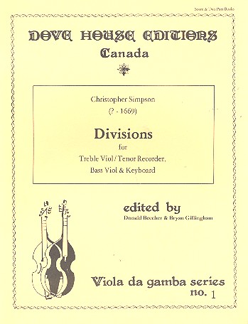 Divisions for treble viol (tenor recorder),