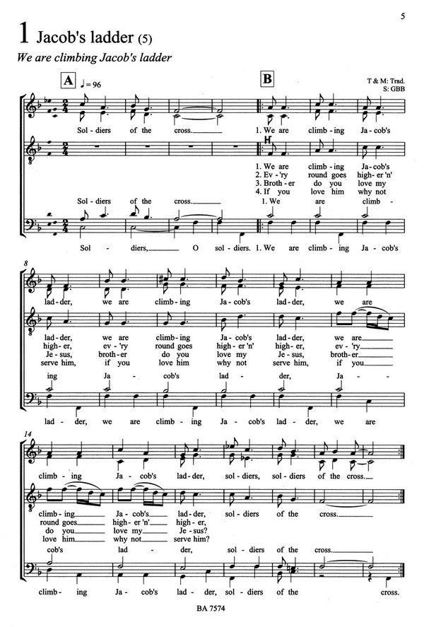 64 Spirituals a cappella