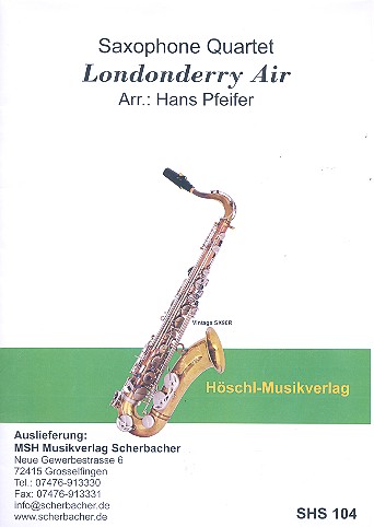 Londonderry Air: für 4 Saxophone
