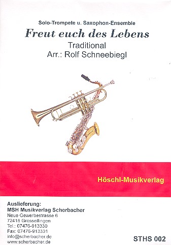 Freut euch des Lebens für Trompete