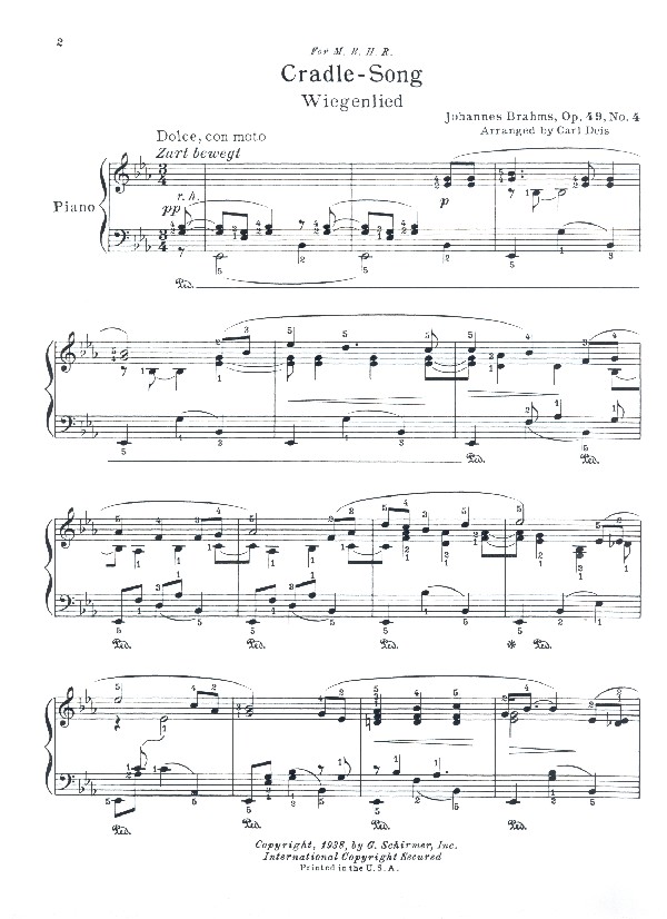 Wiegenlied op.49,4
