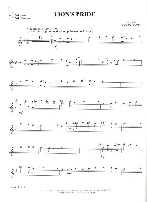 World of Warcraft (+CD): for flute