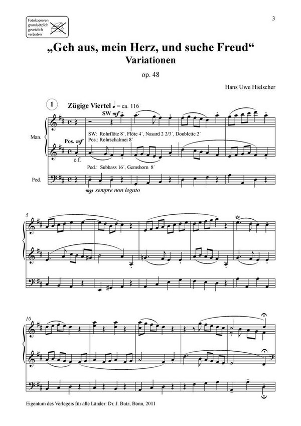 Geh aus, mein Herz, und suche Freud op.48