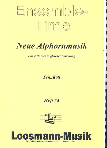 Neue Alphornmusik für 4 Alphörner