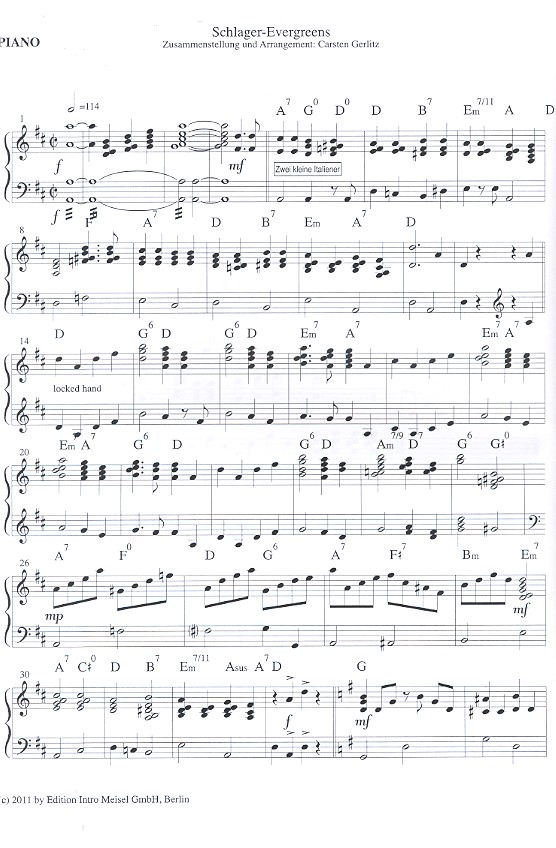 Schlager-Evergreen-Medley Band 1