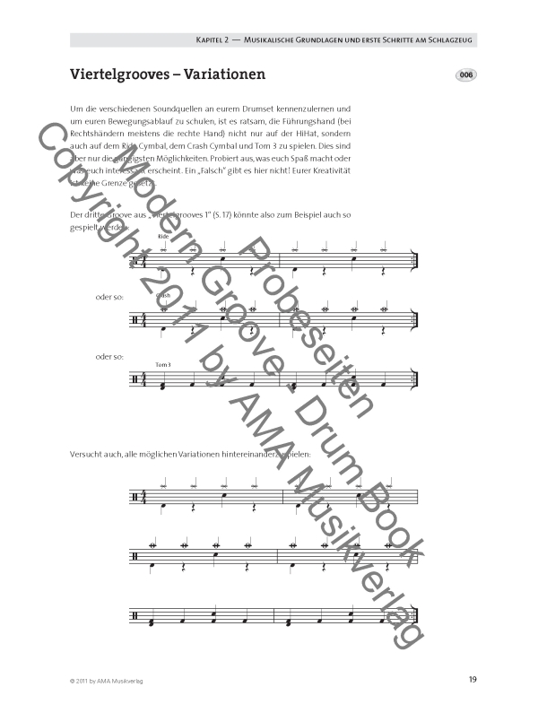 Modern Groove Drum Book (+mp3-CD):