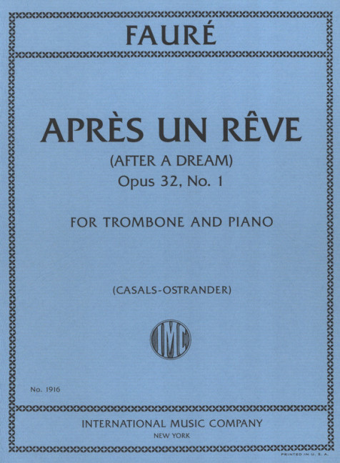 Après un reve op.32,1