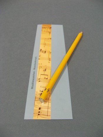 Bleistift mit Kristall-Stein und Lesezeichen