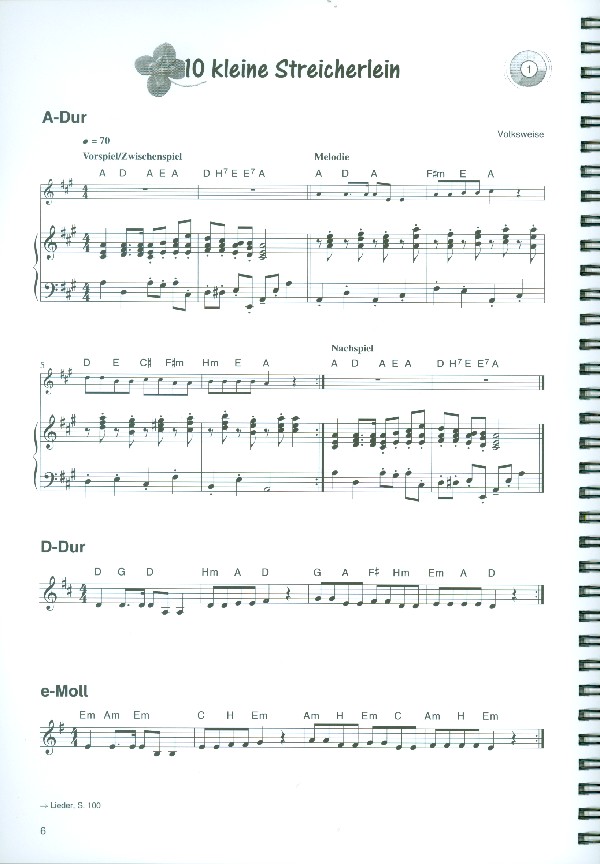 Streicher-Kleeblatt (+CD) Klavierbegleitung