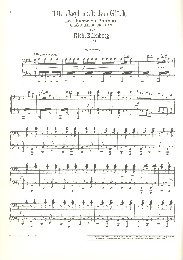 Die Jagd nach dem Glück op.69