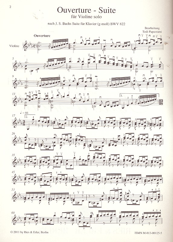 Suite g-Moll nach BWV822