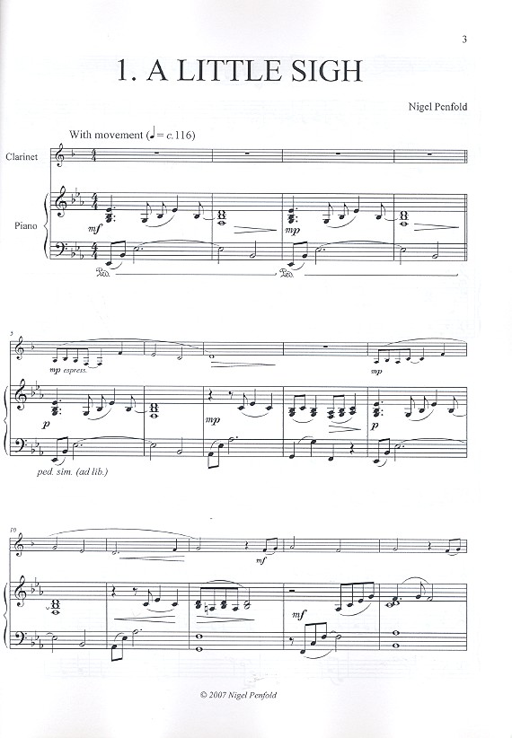 Melodies for clarinet
