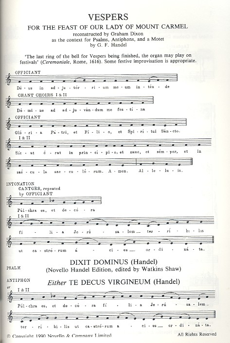 3 Antiphons and a Motet . for soprano,
