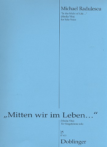 Mitten wir im Leben für Gesang