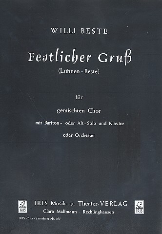Festlicher Gruß für Alt, Bariton,