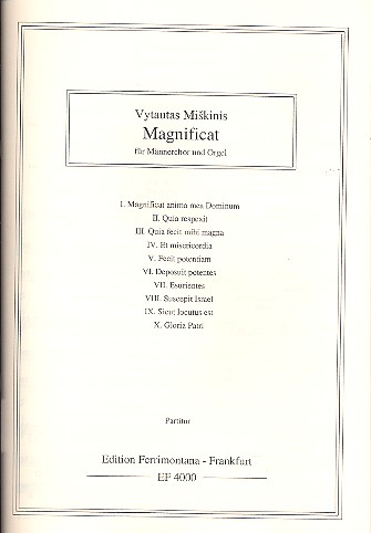 Magnificat für Männerchor und Orgel