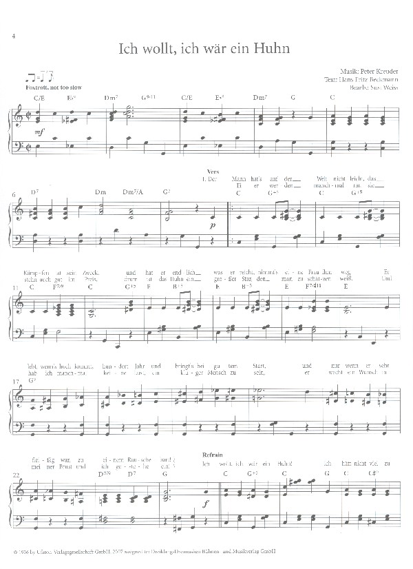 Schlager und Chansons der 20er und 40er Jahre