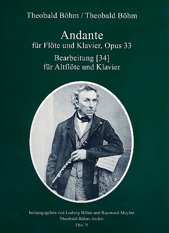 Andante op.33 für Altflöte in G und Klavier