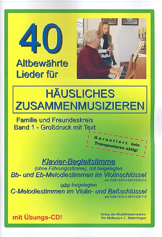 40 altbewährte Lieder Band 1 (+CD) für