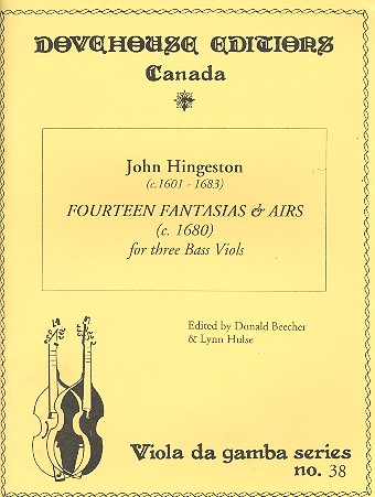 14 Fantasias and Airs for 3 bass viols