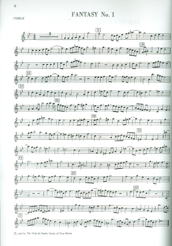 Consort Music for 4 viols (organ ad lib)