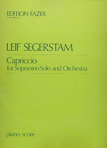 Capriccio für Sopraninoblockflöte und