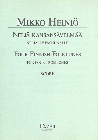 4 Finnish Folk Tunes: for 4 trombones