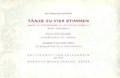 Tänze zu 4 Stimmen für 4 Blockflöten