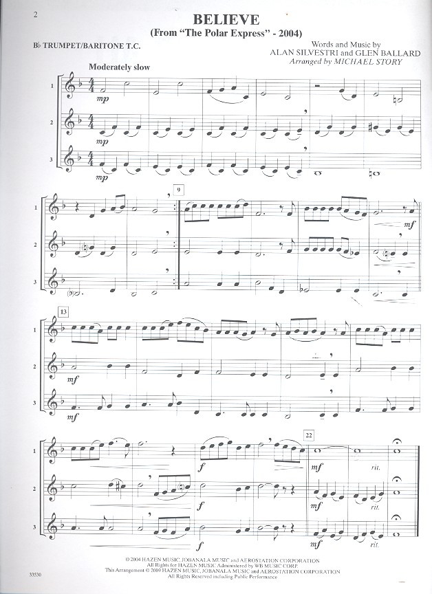 Movie Trios for All: for 3 instruments