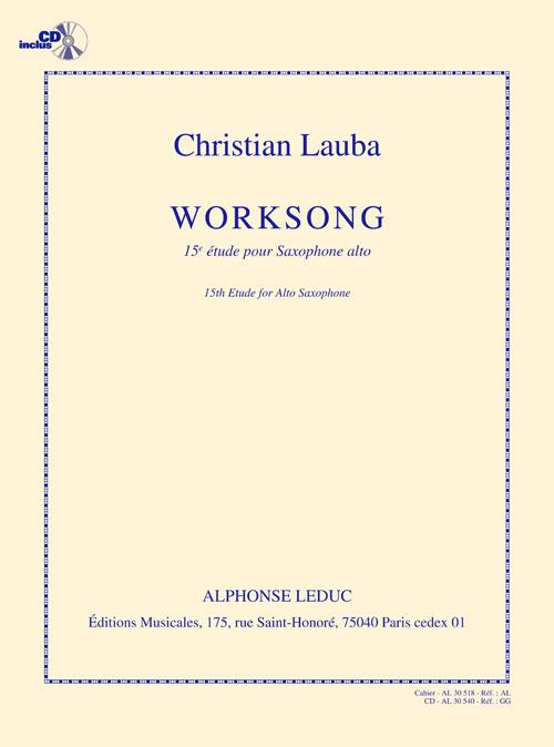 Worksong (+CD) pour saxophone alto