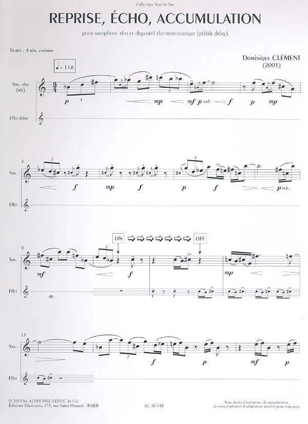 Reprise, écho, accumulation pour