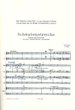 Schwabenstreiche für Akkordeonorchetser
