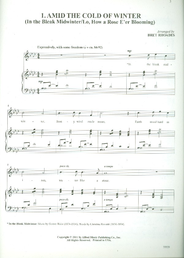 Carols for Solo Singers for high voice