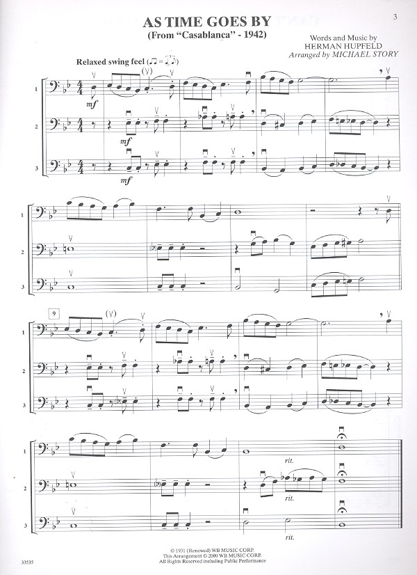 Movie Trios for All: for 3 instruments