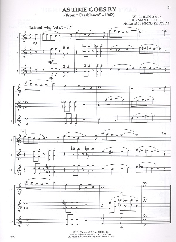 Movie Trios for All: for 3 instruments