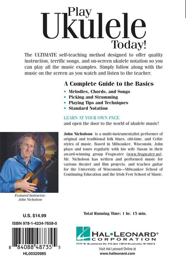 Play Ukulele today DVD