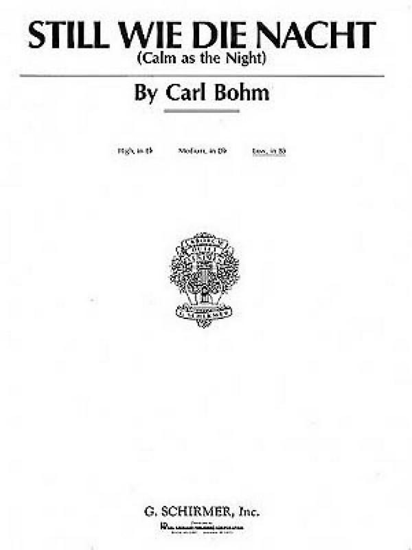 Still wie die Nacht für Gesang (tief)