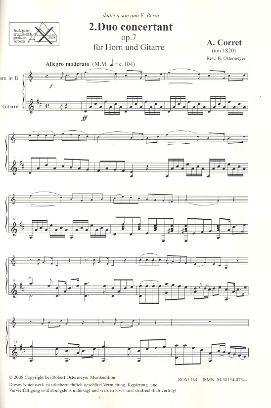 Duo concertant Nr.2 op.7 für Horn