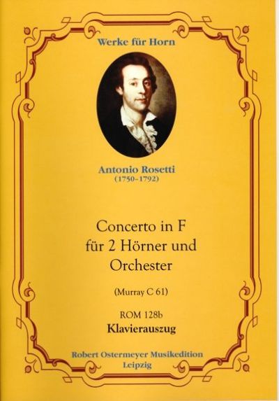 Konzert F-Dur für 2 Hörner und Orchester