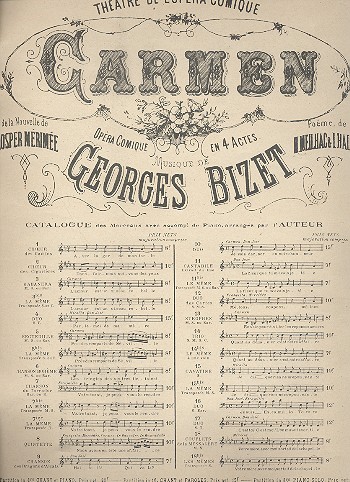 Près des remparts de Séville pour soprano