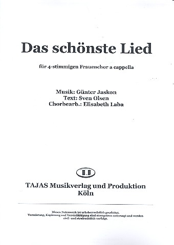 Das schönste Lied für Frauenchor (SSAA)