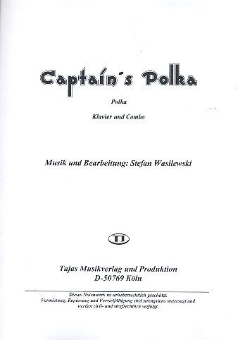 Captain's Polka: für Klavier und Combo