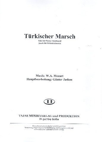 Türkischer Marsch für Klavier (B-Instrumente)