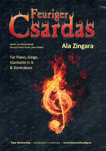 Feuriger Csárdás: für Violine, Klarinette,
