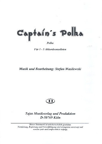 Captain's Polka für 1-5 Akkordeons