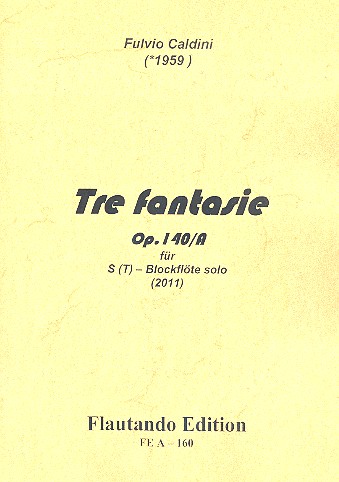3 Fantasien op.140a für Sopranblockflöte