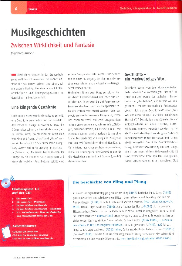 Musik in der Grundschule 3/2011