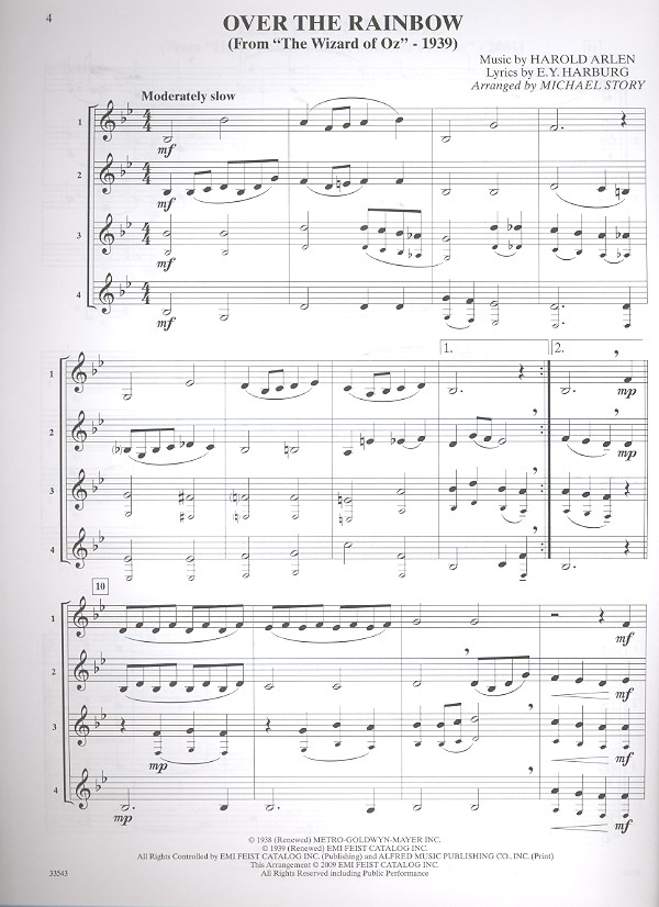 Movie Quartets for all